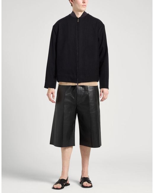 Emporio Armani Black Coat for men