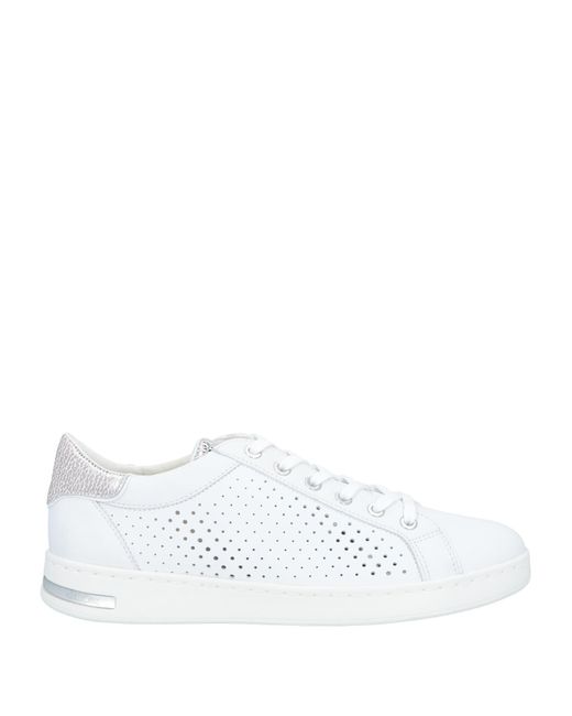 Geox White Trainers