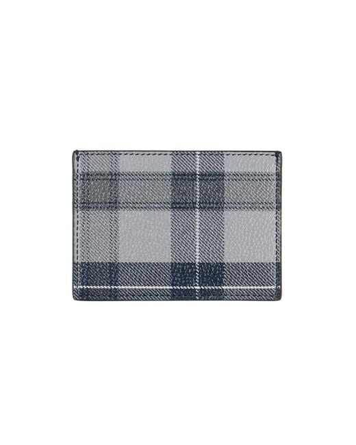 Thom Browne Blue Document Holder Soft Leather for men