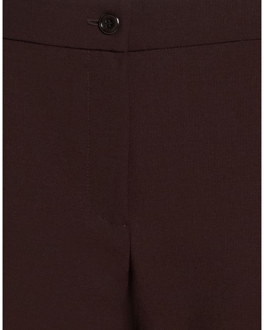 Ottod'Ame Brown Pants Polyester, Virgin Wool, Elastane