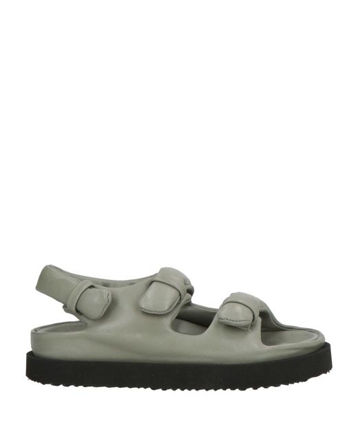 Officine Creative Green Sandals Leather