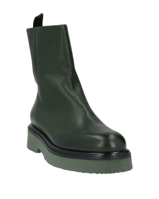 Halmanera Green Ankle Boots