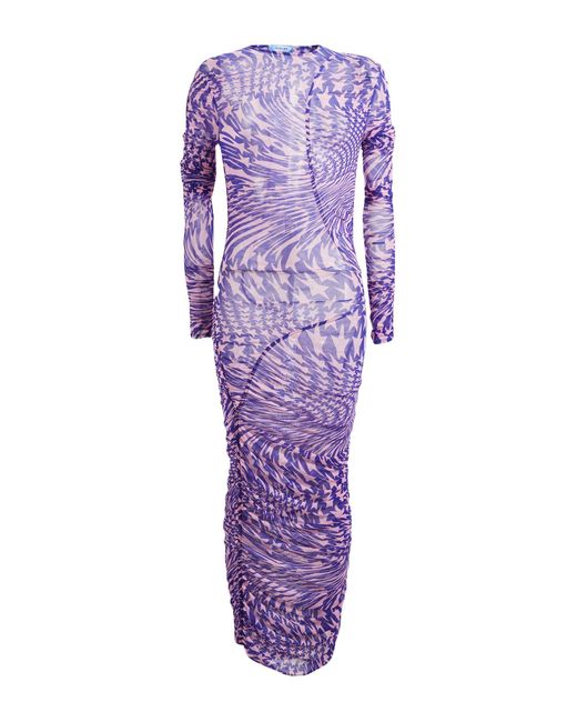 Vestido midi Mugler de color Purple