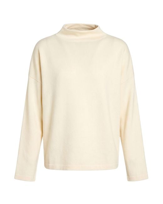 Gentry Portofino White Ivory Sweater Virgin Wool, Cashmere