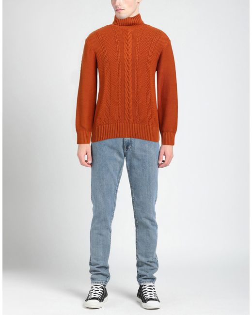 ARMANI EXCHANGE Orange Turtlenecks for men