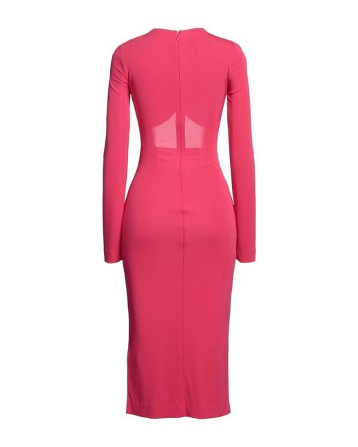 DSquared² Pink Midi Dress