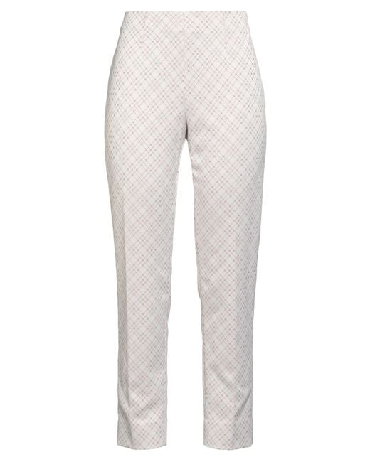 Peserico White Pants Cotton, Polyester, Elastane