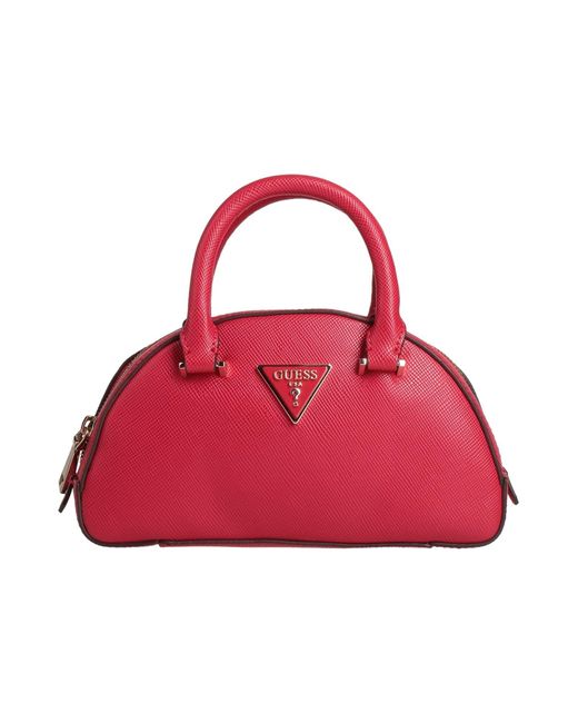 Red discount guess handbag