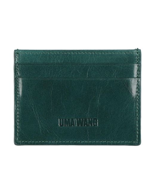 Uma Wang Green Cardholder Leather