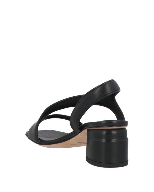 Officine Creative Black Sandals Leather