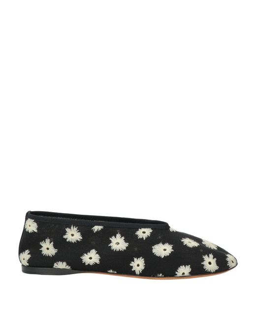 Proenza Schouler Black Ballet Flats Textile Fibers