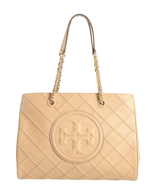 Tory Burch Natural Sand Handbag Leather