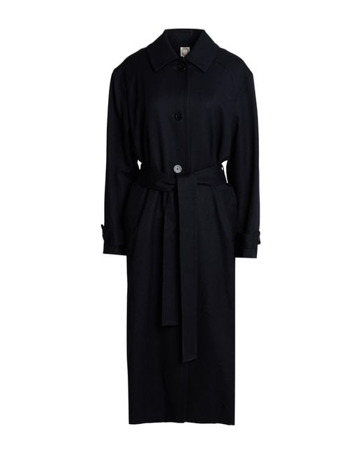 Ines De La Fressange Paris Black Overcoat & Trench Coat