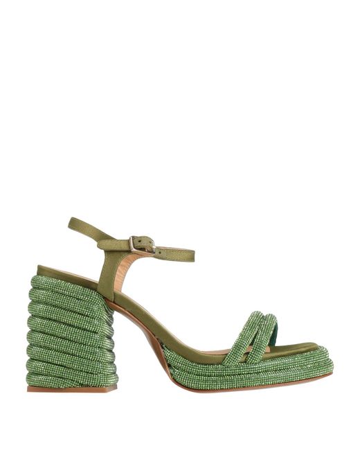 Castaner Green Sandals