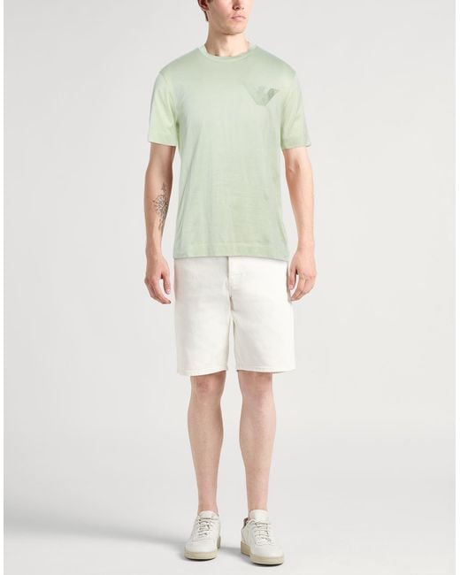 Emporio Armani Green T-Shirt Cotton for men