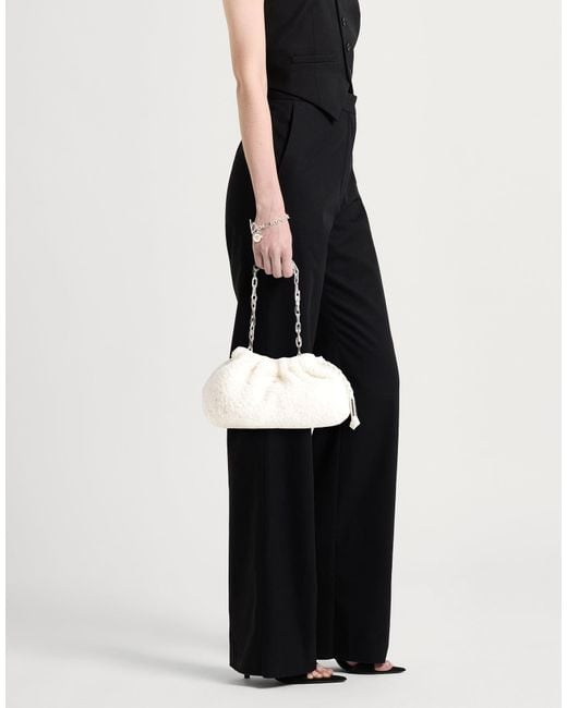 Ba&sh Natural Handbag Alpaca Wool, Polyamide, Lambskin