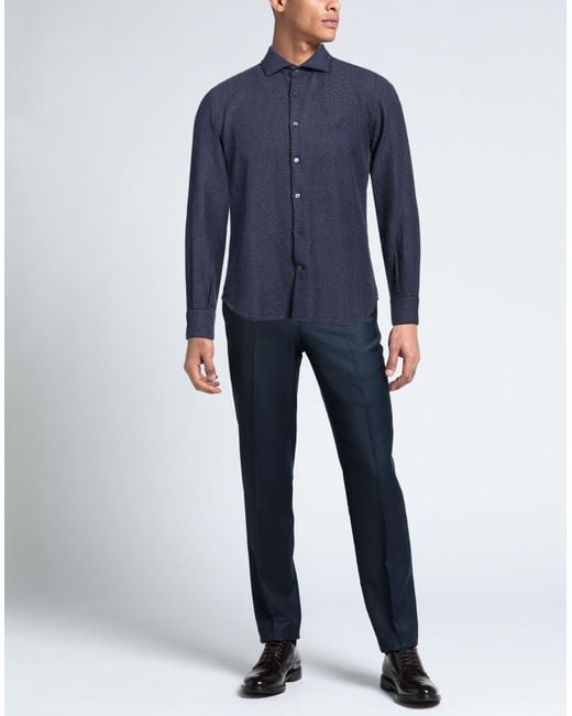 Brooksfield Blue Shirt Cotton for men