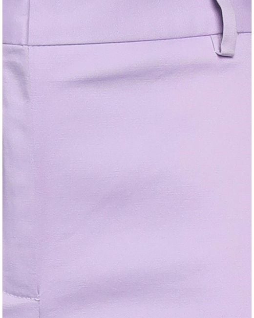 Manuel Ritz Purple Pants Cotton, Elastane