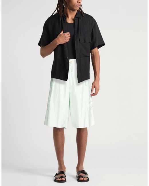 Jil Sander White Light Shorts & Bermuda Shorts Polyamide, Silk for men