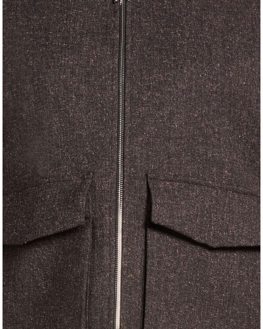 Patrizia Pepe Brown Dark Jacket Polyester, Viscose, Elastane