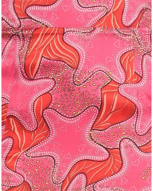 ALESSANDRO ENRIQUEZ Red Midi Skirt