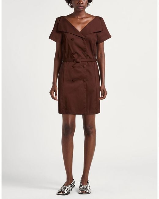 Dixie Brown Chocolate Mini Dress Cotton, Elastane