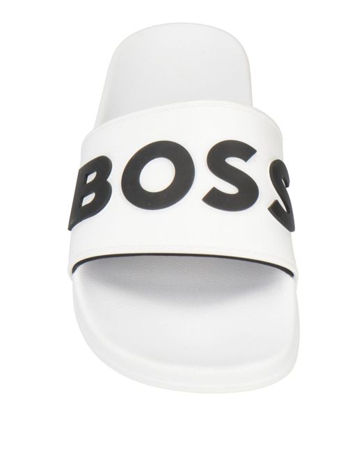 Boss White Sandals for men