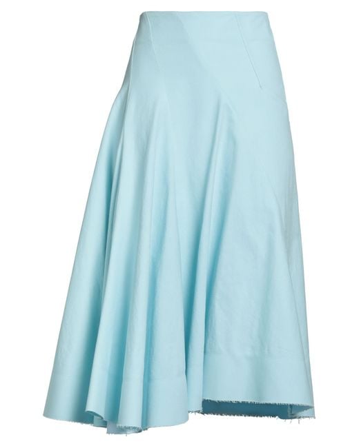 Sportmax Blue Midi Skirt