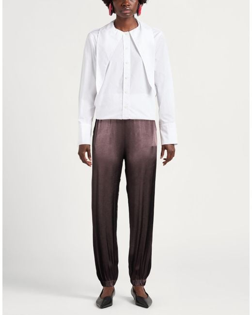 Manila Grace Purple Pants Viscose