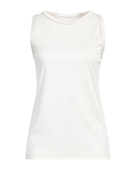 Eleventy White Tank Top