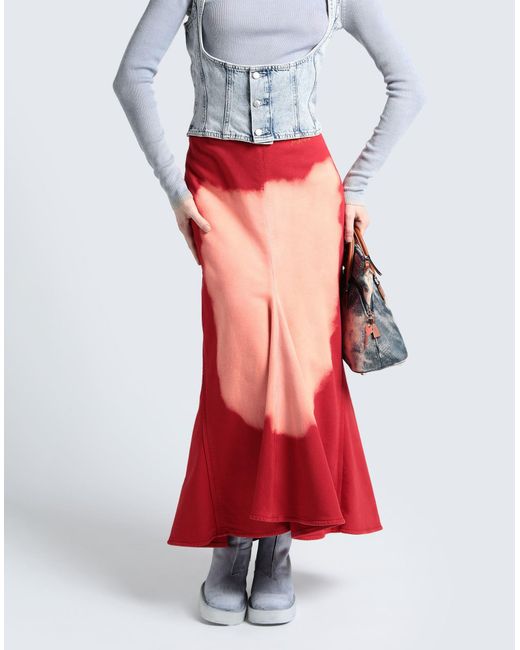 Marni Red Maxi Skirt
