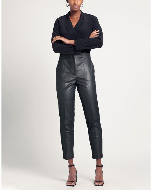 Slowear Gray Pants Polyester, Polyurethane Resin