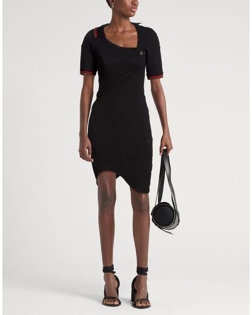 Vivienne Westwood Black Glory Polo Dress Mini Dress Cotton