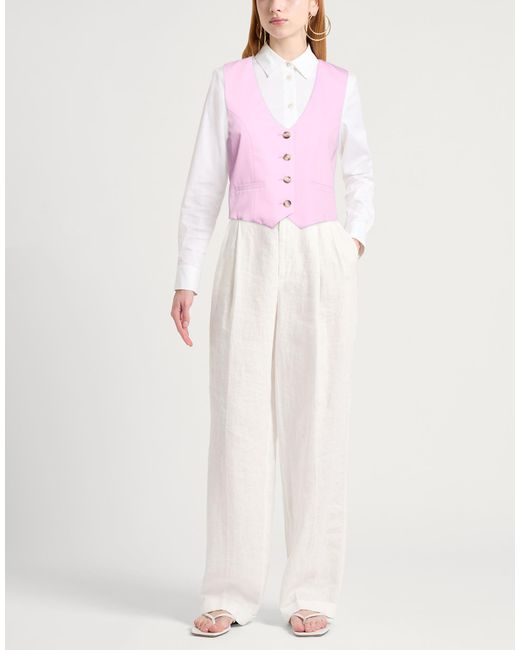 Dixie Pink Tailored Vest Polyester, Viscose, Elastane