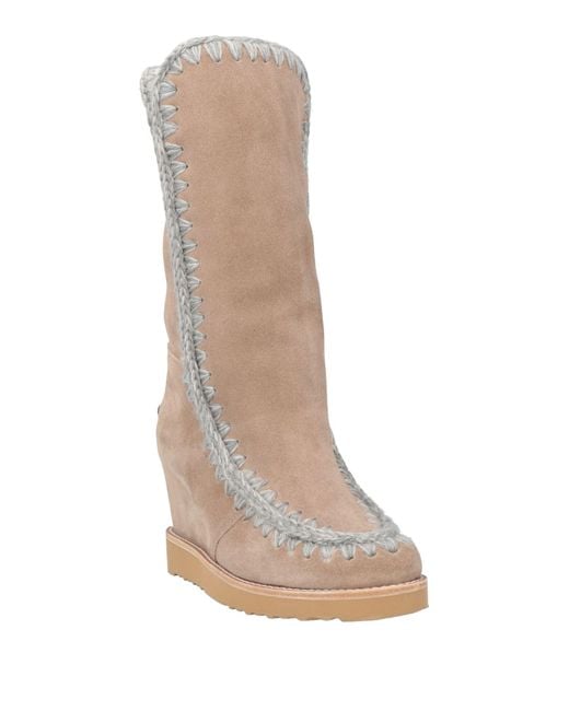 Mou Natural Sand Boot Shearling