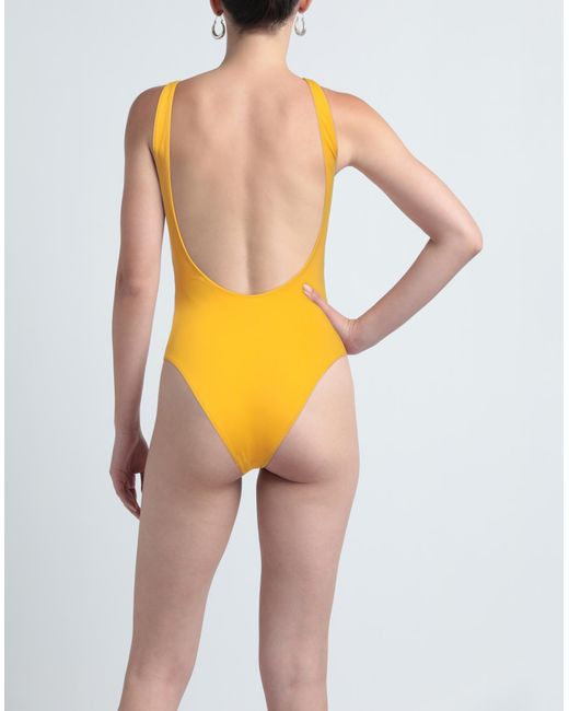Autry Yellow One-piece Swimsuit