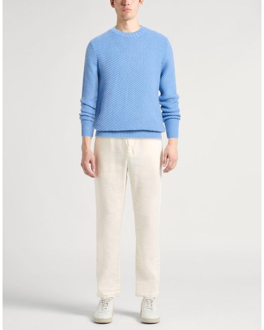 Fedeli Blue Light Sweater Cashmere for men