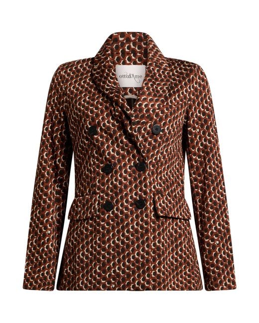 Ottod'Ame Brown Blazer