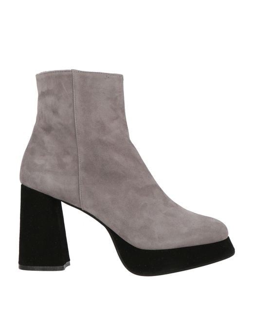Roberto Festa Gray Ankle Boots
