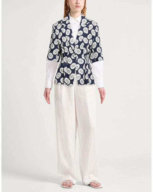 Paul & Joe Blue Midnight Blazer Viscose, Linen