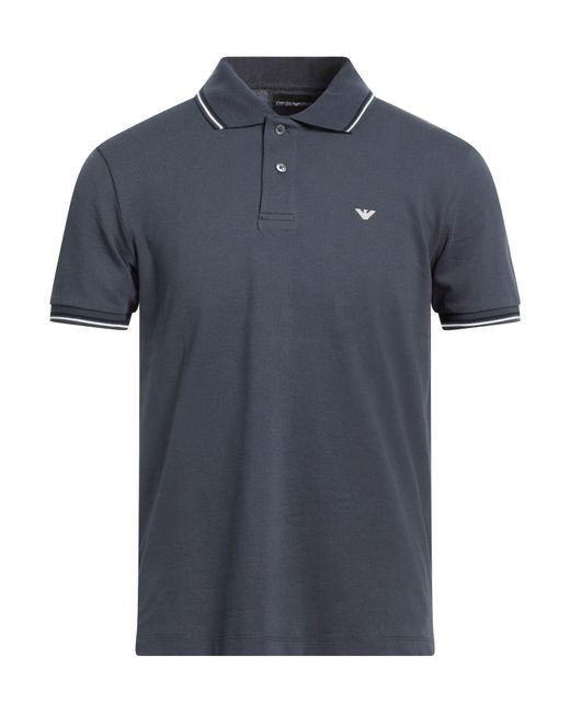 Emporio Armani Blue Polo Shirts for men