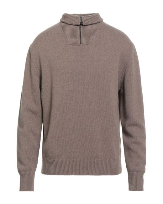 Daniele Fiesoli Brown Sweater Merino Wool, Polyamide for men