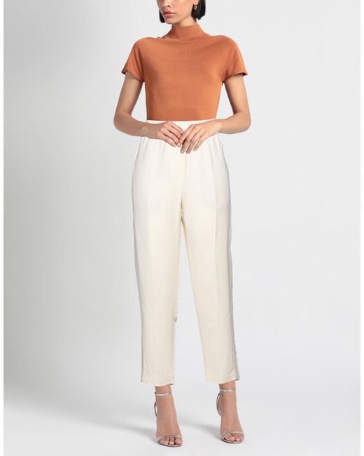 Brunello Cucinelli White Trouser
