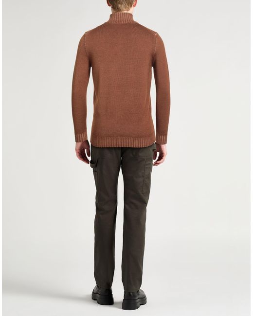 Moorer Rollkragenpullover in Brown für Herren