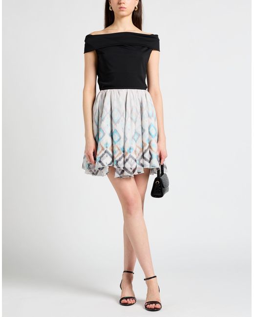 Jijil Gray Mini Skirt Polyester