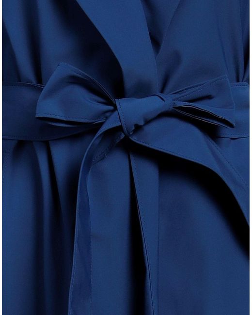 Harris Wharf London Blue Overcoat & Trench Coat