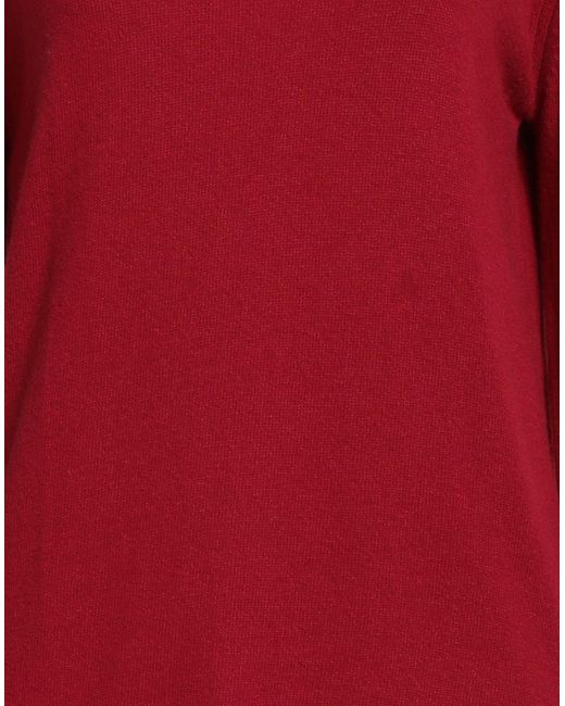 Barbour Red Turtleneck Wool, Viscose, Polyamide, Cashmere