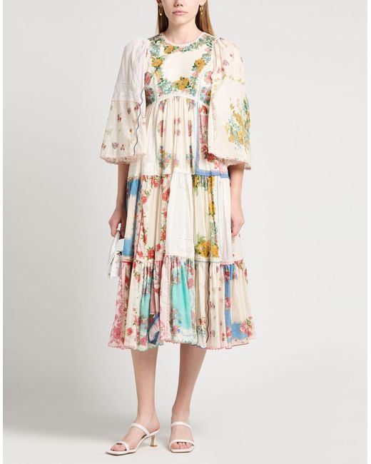 Zimmermann White Midi-Kleid