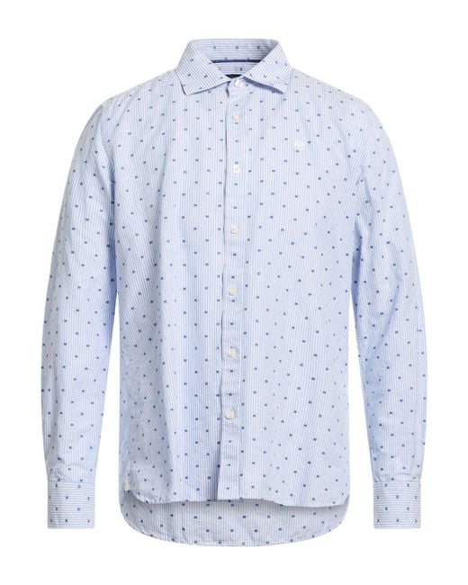 North Sails Blue Shirt Linen for men