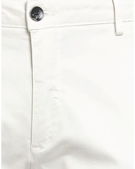 Yan Simmon White Light Pants Cotton, Elastane for men